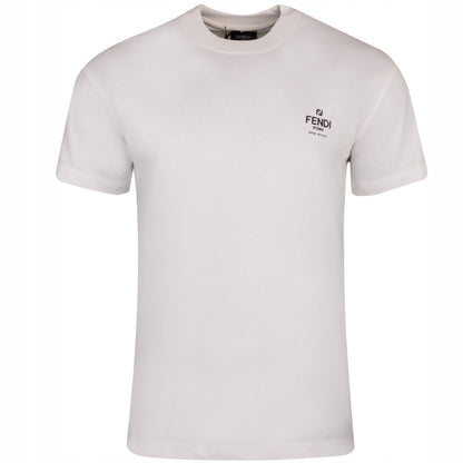 Koszulka męska t-shirt FENDI 100% bawełna biała