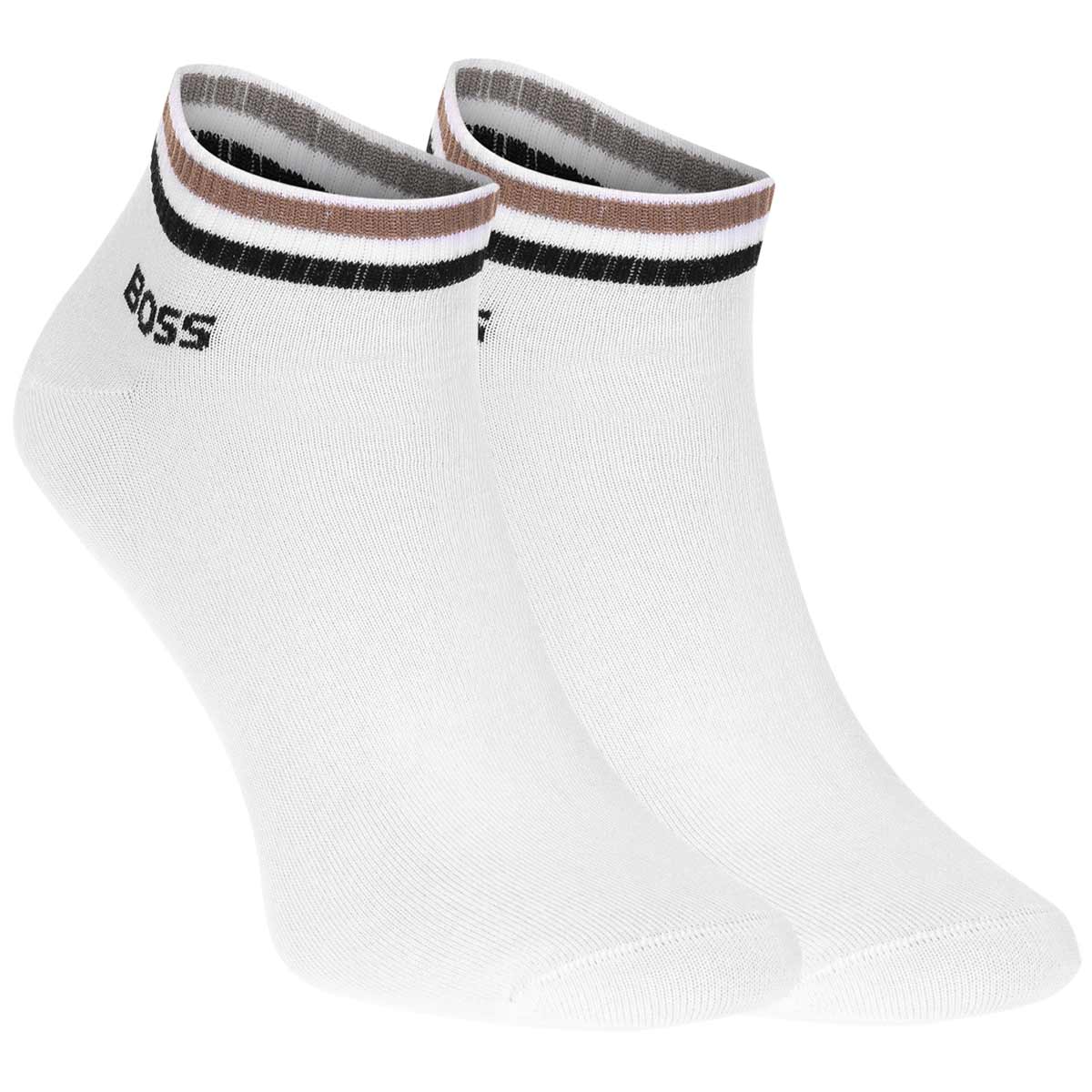 Męskie skarpetki GIFTBOX PREZENT stopki BOSS 6P czarne, białe, szare one size