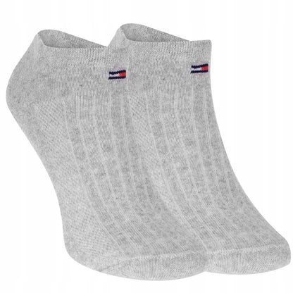 Skarpetki TOMMY HILFIGER stopki 12 par BAWEŁNA białe/szare/czarne