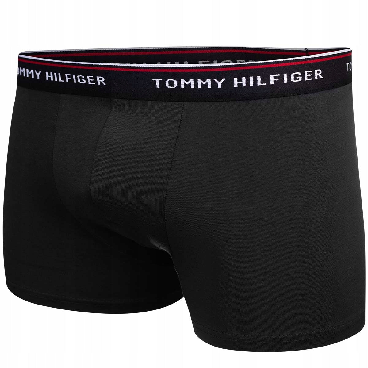 Męskie bokserki majtki TOMMY HILFIGER 3P czarne, szare, granatowe