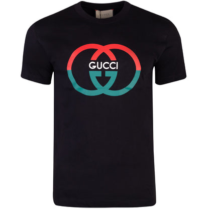 Koszulka męska t-shirt GUCCI 100% bawełna czarna
