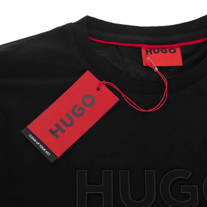 Koszulka męska t-shirt HUGO 100% BAWEŁNA czarna