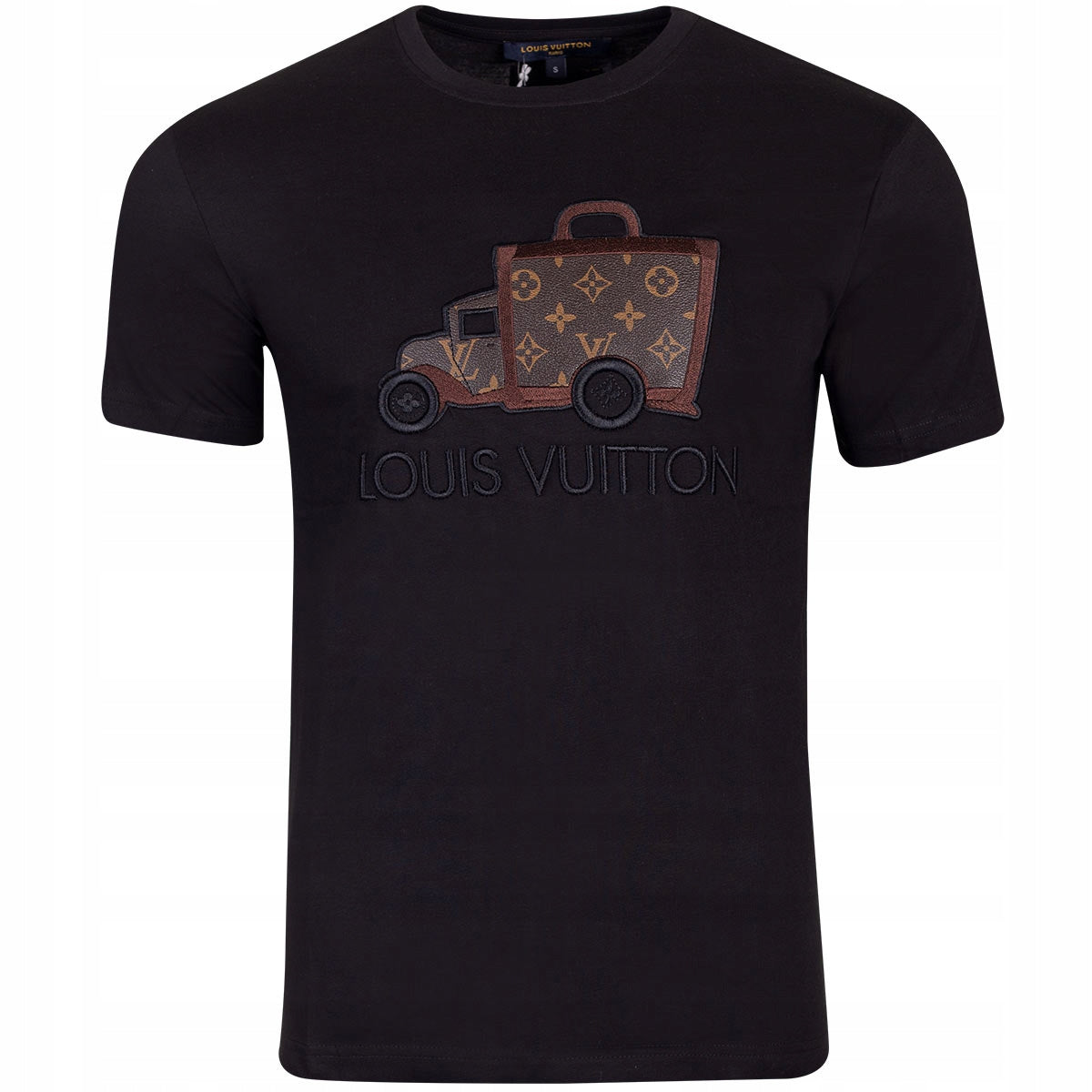 Koszulka męska t-shirt LOUIS VUITTON 100% bawełna czarna