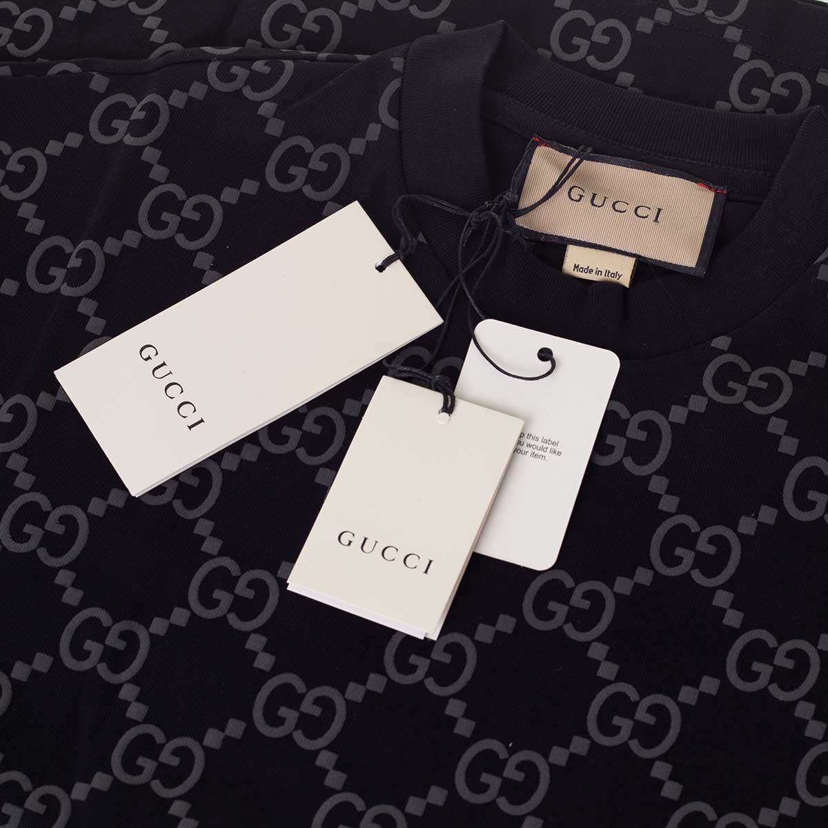 Koszulka męska t-shirt GUCCI 100% bawełna czarna
