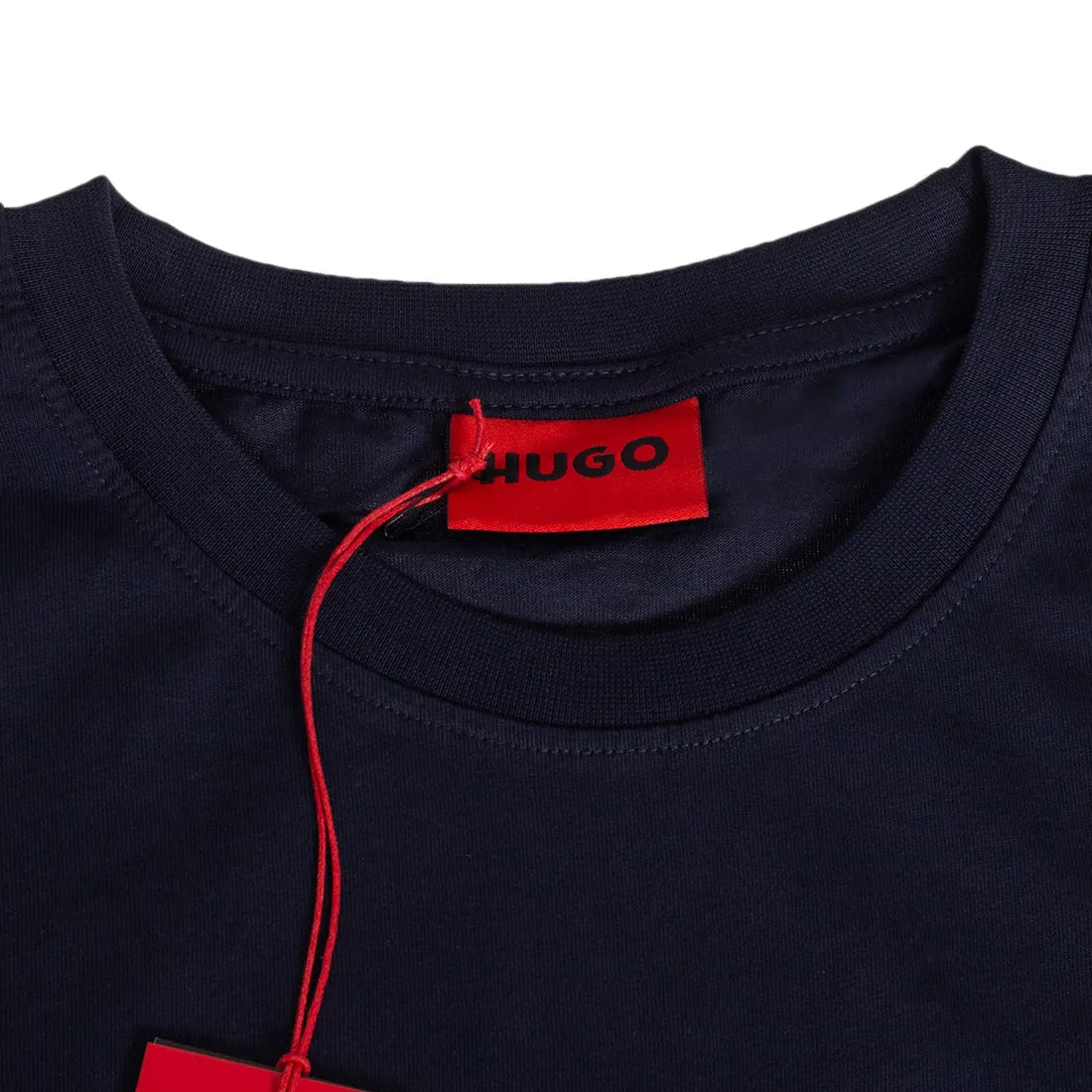 Koszulka męska t-shirt HUGO granatowa 100% BAWEŁNA