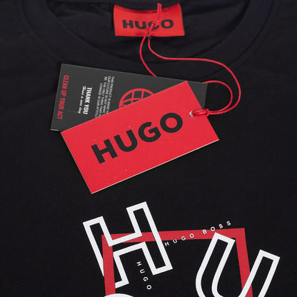 Koszulka męska t-shirt HUGO 100% BAWEŁNA czarna