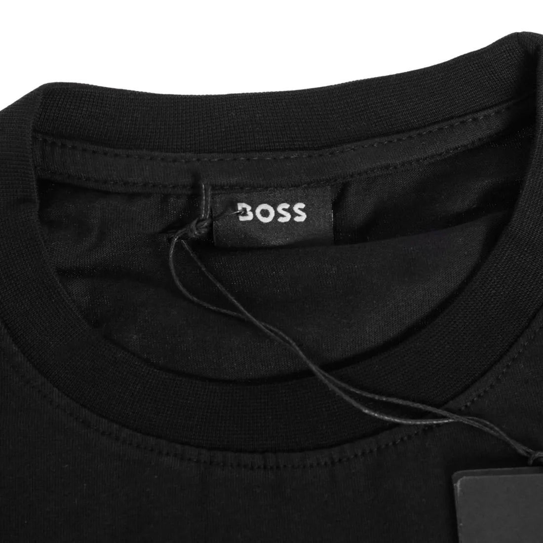 Koszulka męska t-shirt BOSS czarna 100% bawełna