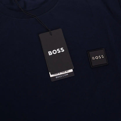 Koszulka męska t-shirt BOSS granatowa 100% bawełna