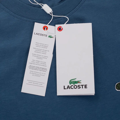 Koszulka męska t-shirt LACOSTE 100% BAWEŁNA indygo
