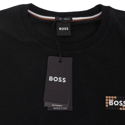 Koszulka męska t-shirt BOSS czarna 100% BAWEŁNA