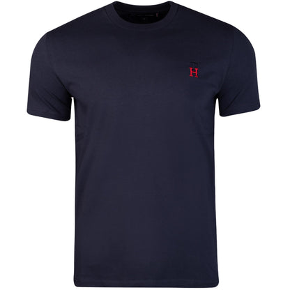 Koszulka męska t-shirt TOMMY HILFIGER 100% bawełna granatowa
