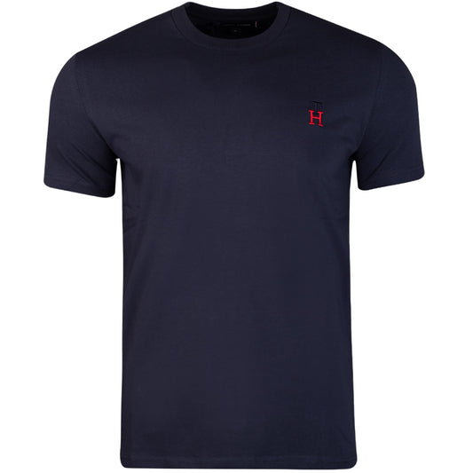 Koszulka męska t-shirt TOMMY HILFIGER 100% bawełna granatowa