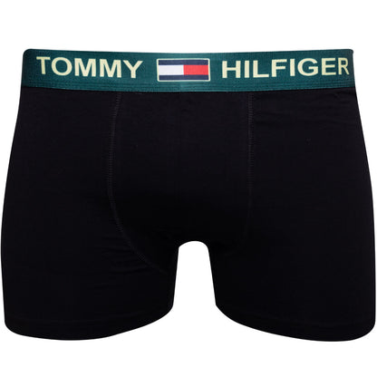 GIFTBOX Bokserki męskie TOMMY HILFIGER majtki PREZENT 3 PARY BAWEŁNA czarne/szare/grafitowe