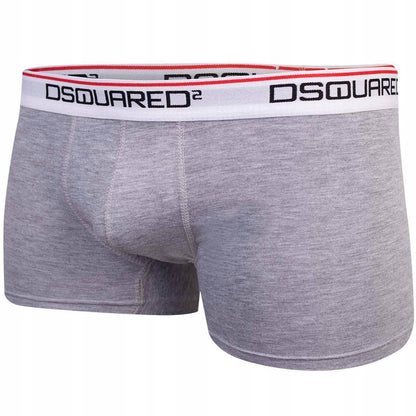 Męskie bokserki bawełniane majtki DSQUARED2 3P czarne, granatowe, szare