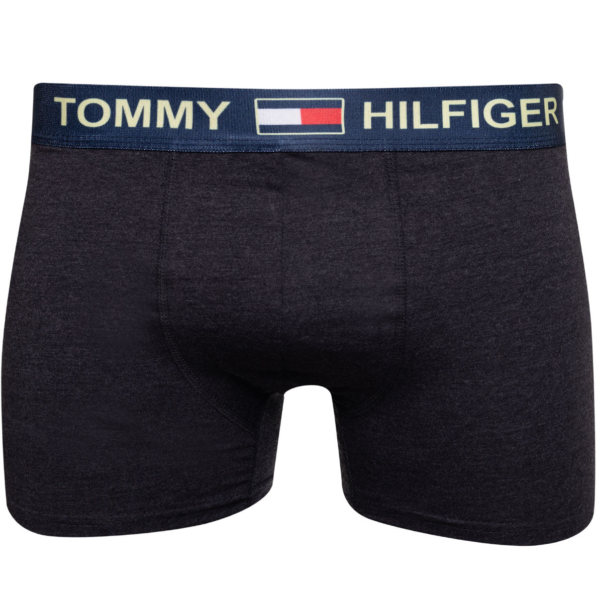 GIFTBOX Bokserki męskie TOMMY HILFIGER majtki PREZENT 3 PARY BAWEŁNA czarne/szare/grafitowe