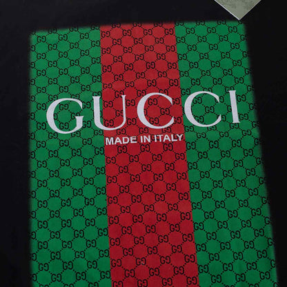 Koszulka męska t-shirt GUCCI 100% bawełna czarna