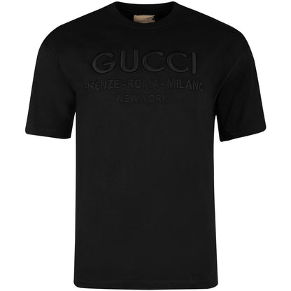 Koszulka męska t-shirt GUCCI 100% bawełna czarna