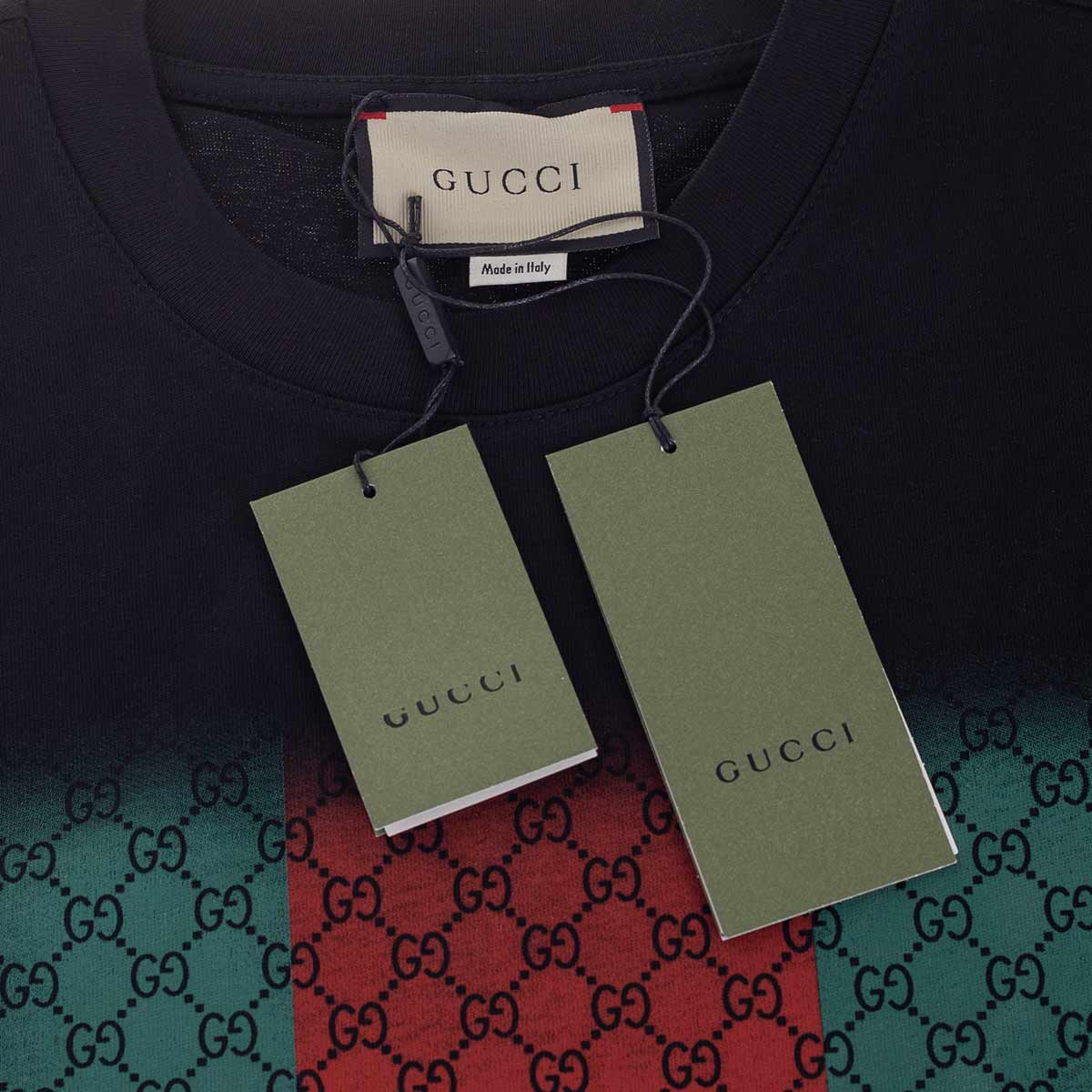 Koszulka męska t-shirt GUCCI 100% bawełna czarna