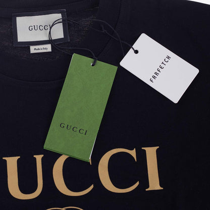 Koszulka męska t-shirt GUCCI 100% bawełna czarna