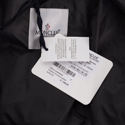 Pikowana puchowa kurtka męska MONCLER zimowa czarna 52