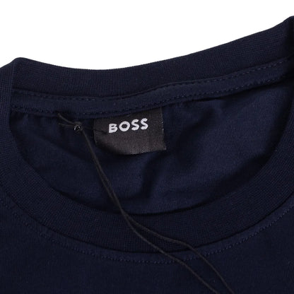 Koszulka męska t-shirt BOSS granatowa 100% bawełna