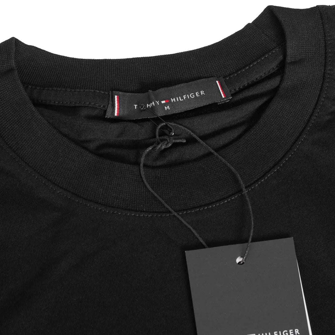 Koszulka męska t-shirt czarna TOMMY HILFIGER 100% BAWEŁNA