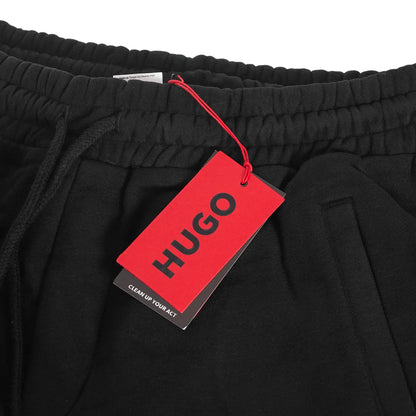 Spodnie męskie dresowe HUGO 100% BAWEŁNA czarne