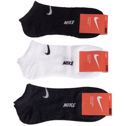 Skarpetki NIKE stopki 12 par białe/czarne/grafitowe