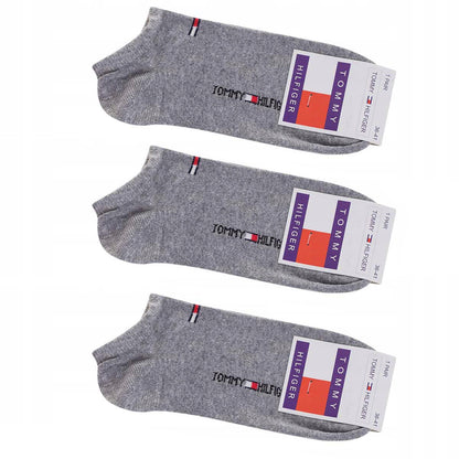 Skarpetki TOMMY HILFIGER stopki 12 par 100% BAWEŁNA szare