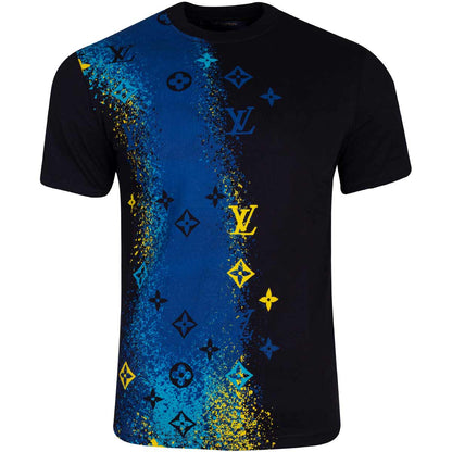Koszulka męska t-shirt LOUIS VUITTON 100% bawełna czarna