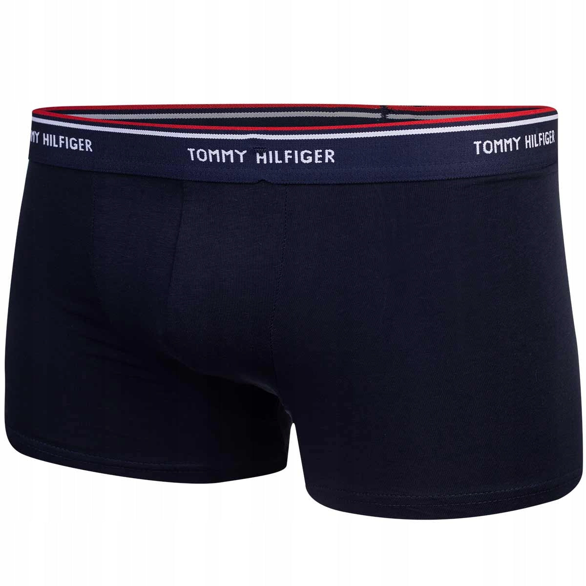 Męskie bokserki majtki TOMMY HILFIGER 3P czarne, granatowe, szare