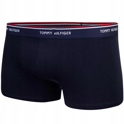 Męskie bokserki majtki TOMMY HILFIGER 3P czarne, granatowe, szare