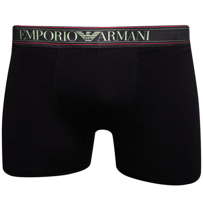 GIFTBOX Bokserki męskie EMPORIO ARMANI majtki PREZENT 3 PARY BAWEŁNA czarne