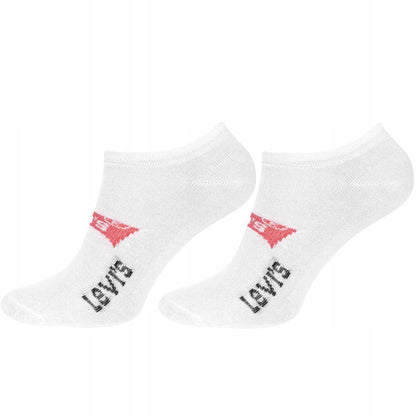 Skarpetki LEVI'S stopki 12 par BAWEŁNA białe/szare/czarne