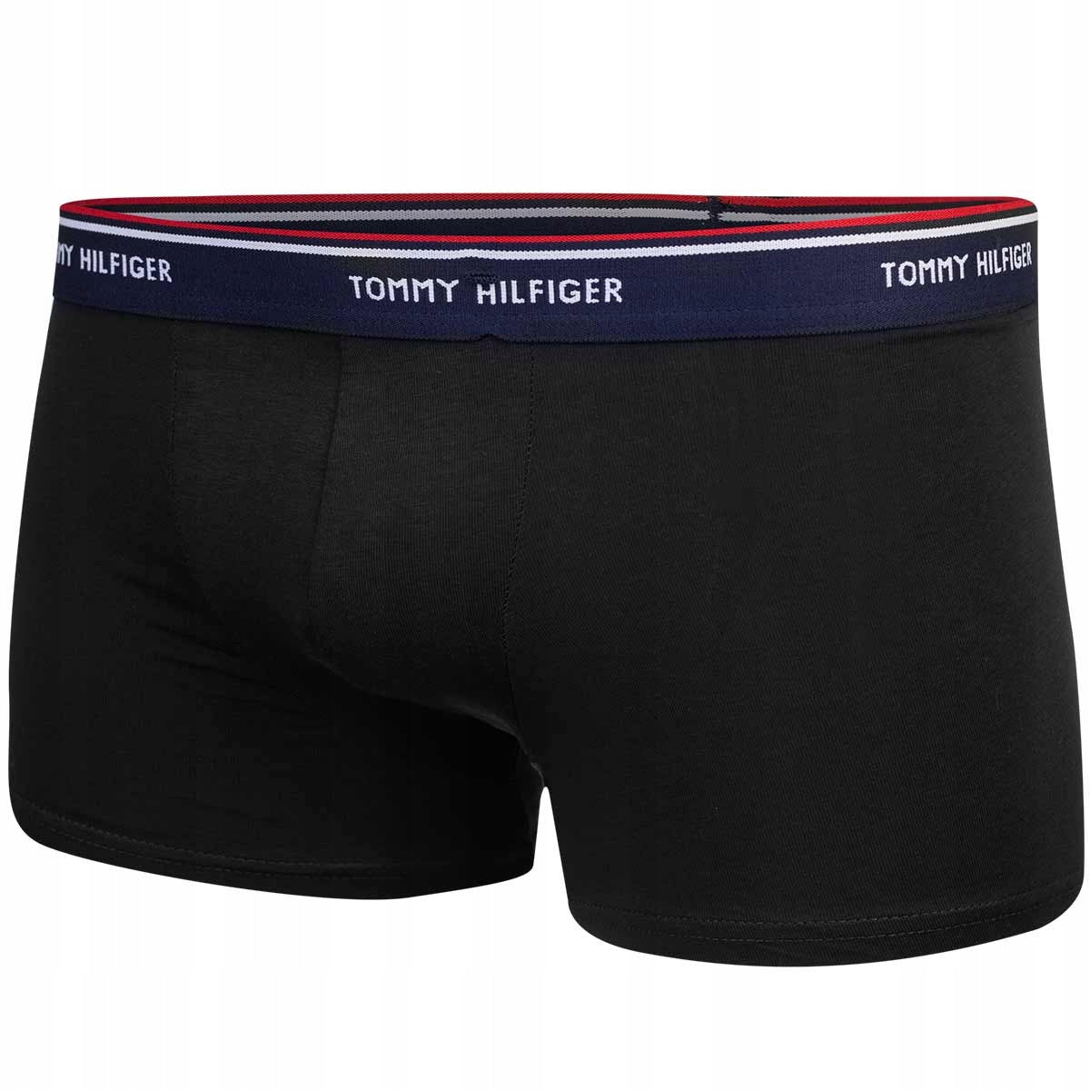 Męskie bokserki majtki TOMMY HILFIGER 3P czarne, granatowe, szare