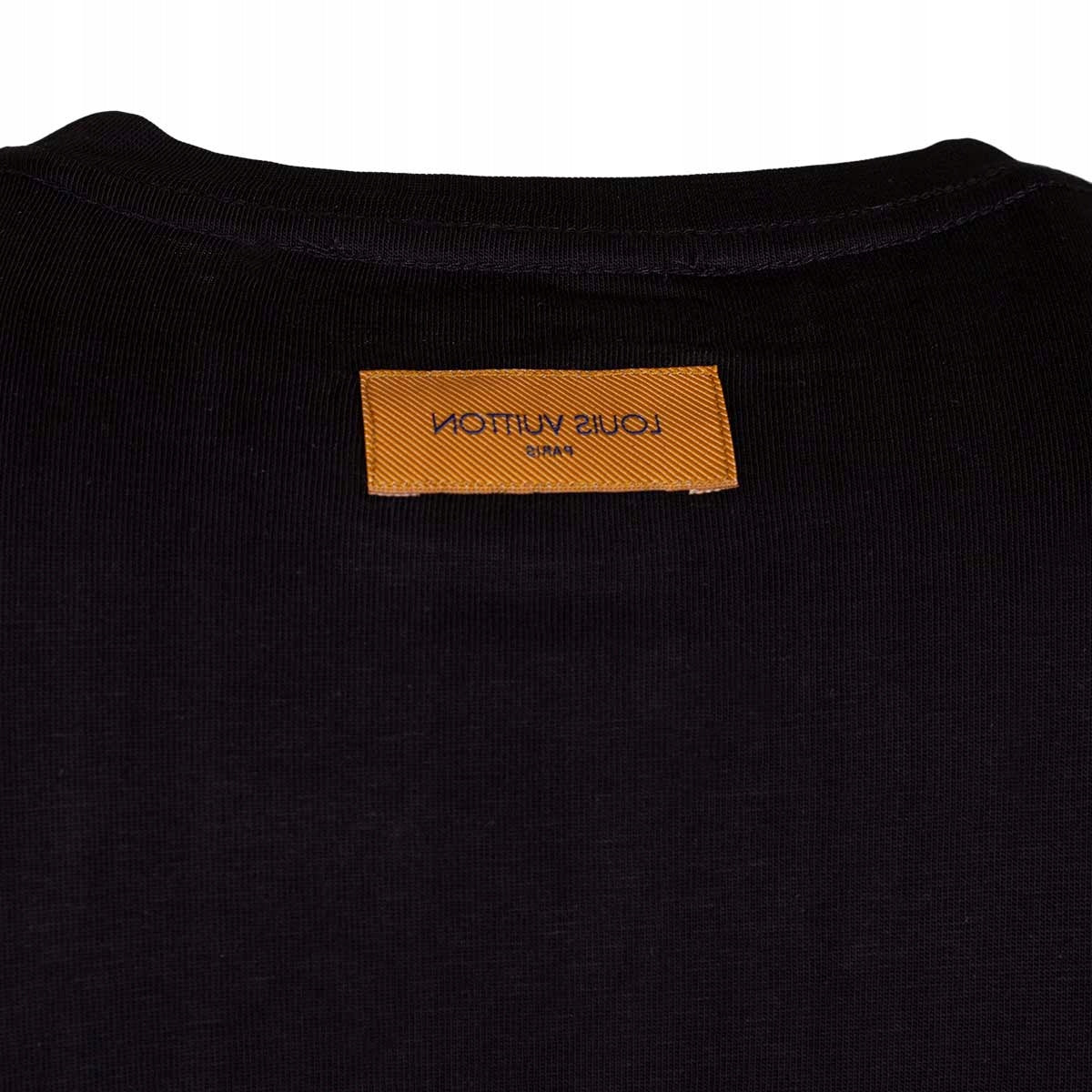 Koszulka męska t-shirt LOUIS VUITTON 100% bawełna czarna