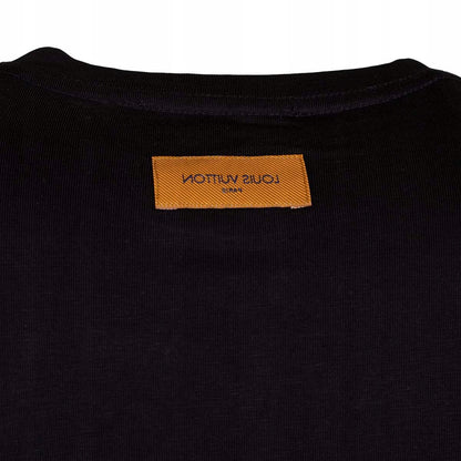 Koszulka męska t-shirt LOUIS VUITTON 100% bawełna czarna