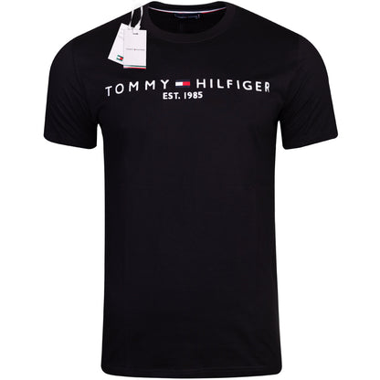 Koszulka męska t-shirt TOMMY HILFIGER 100% bawełna czarna