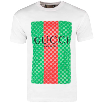 Koszulka męska t-shirt GUCCI 100% bawełna biała
