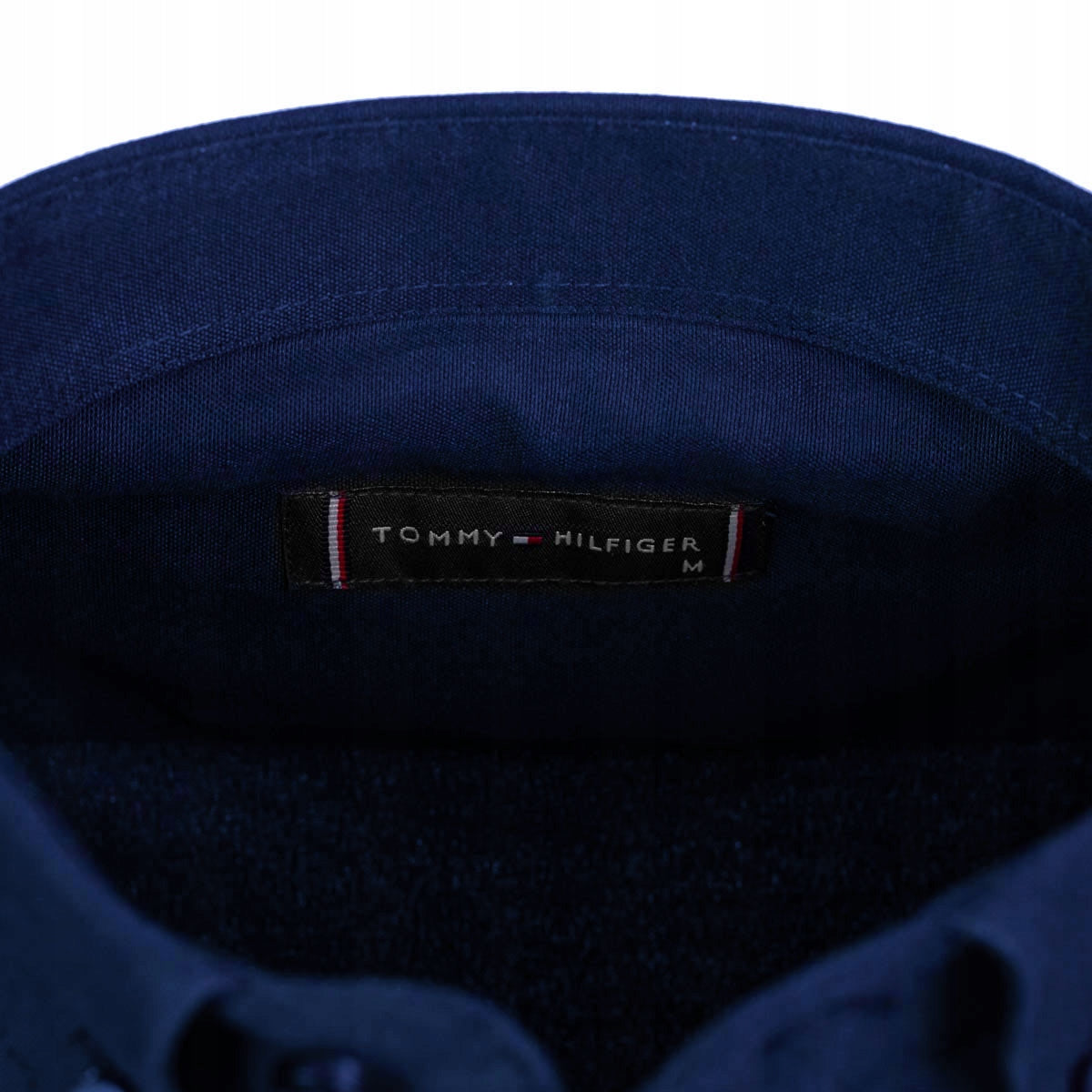 Koszula męska TOMMY HILFIGER długi rękaw BAWEŁNA granatowa