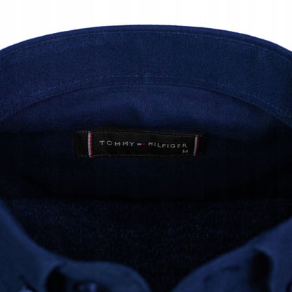 Koszula męska TOMMY HILFIGER długi rękaw BAWEŁNA granatowa
