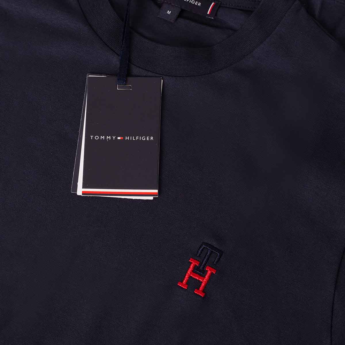 Koszulka męska t-shirt TOMMY HILFIGER 100% bawełna granatowa