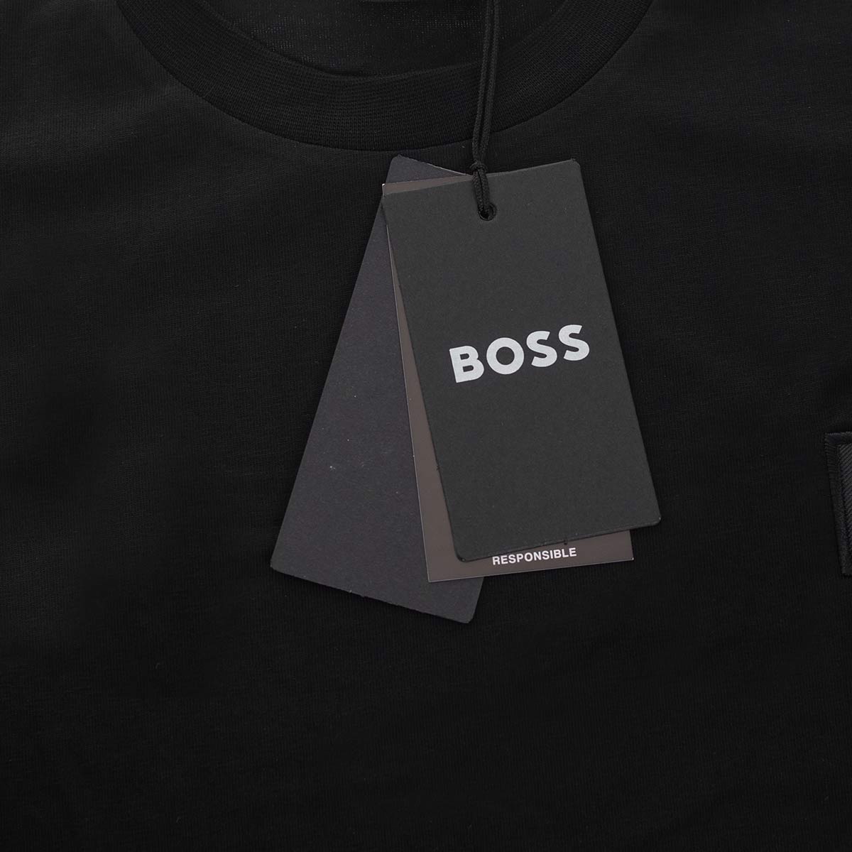 Koszulka męska t-shirt BOSS czarna 100% BAWEŁNA