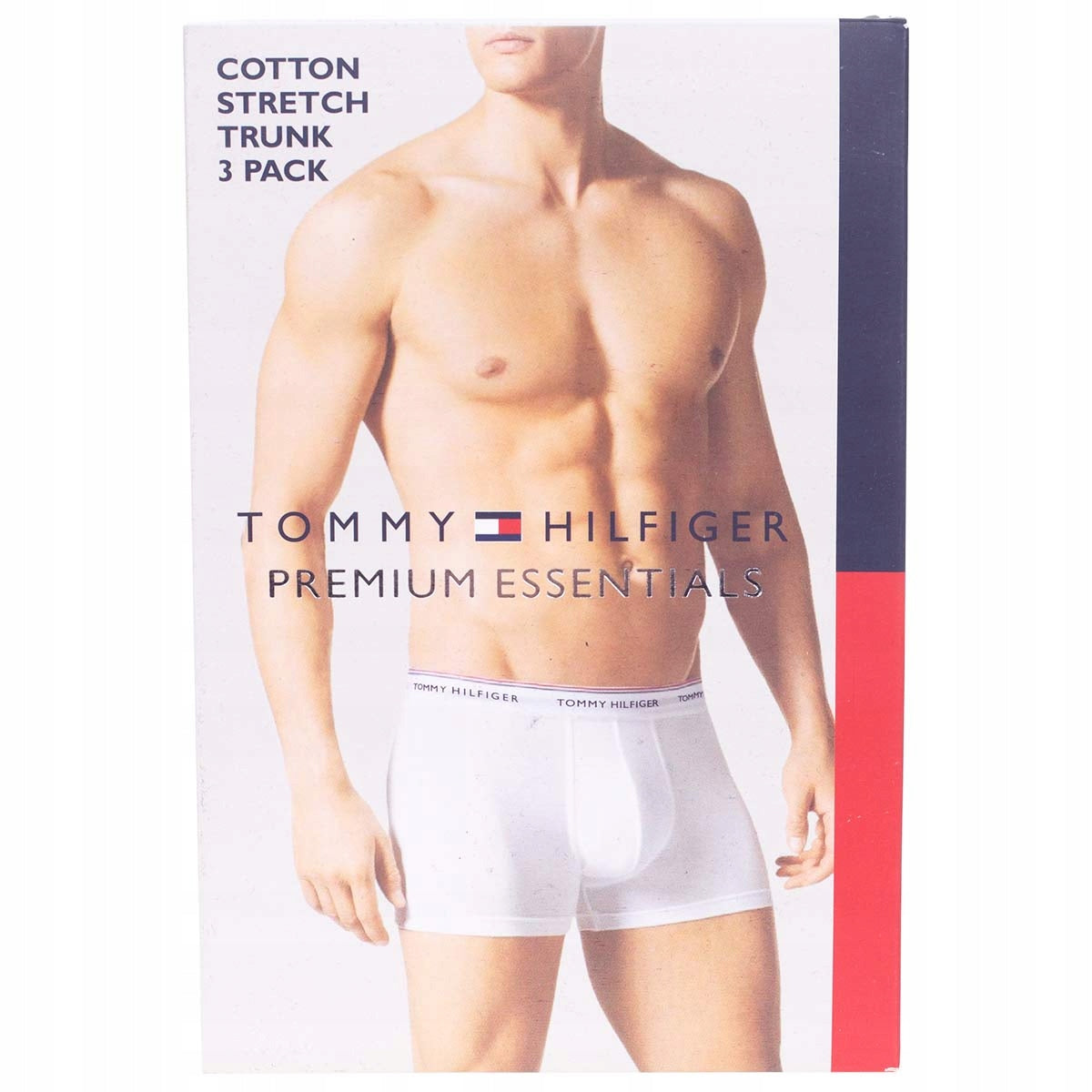 Męskie bokserki majtki TOMMY HILFIGER 3P czarne, szare, granatowe
