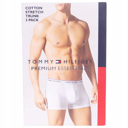 Męskie bokserki majtki TOMMY HILFIGER 3P czarne, szare, granatowe
