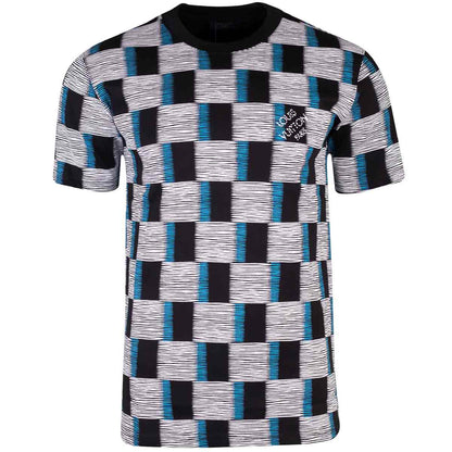 Koszulka męska t-shirt LOUIS VUITTON 100% bawełna biało-czarna