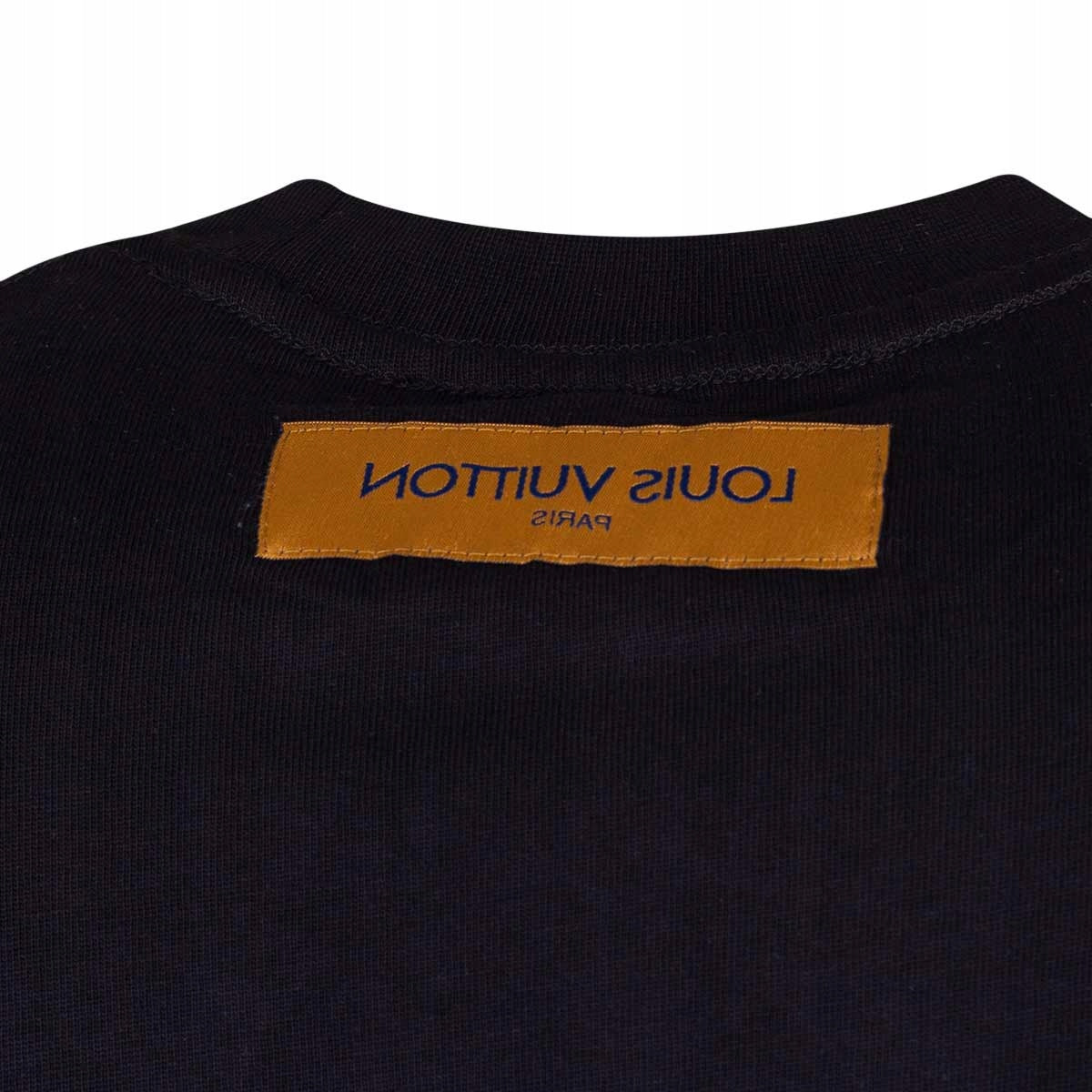 Koszulka męska t-shirt LOUIS VUITTON 100% bawełna czarna