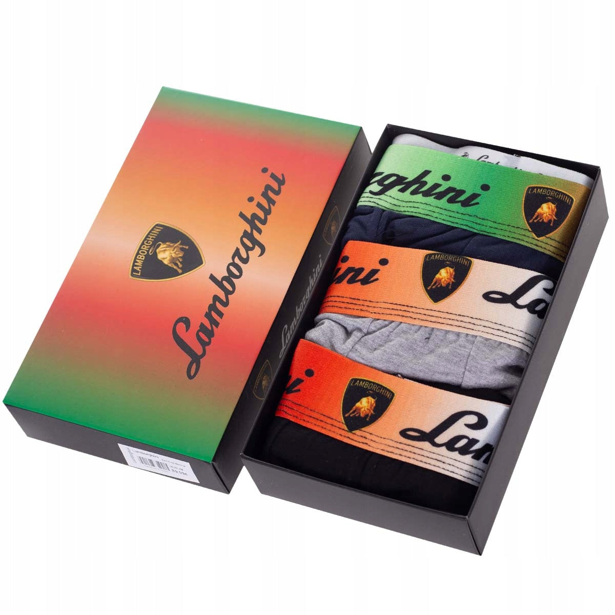 Męskie bokserki GIFTBOX PREZENT bawełniane majtki LAMBORGHINI 3P