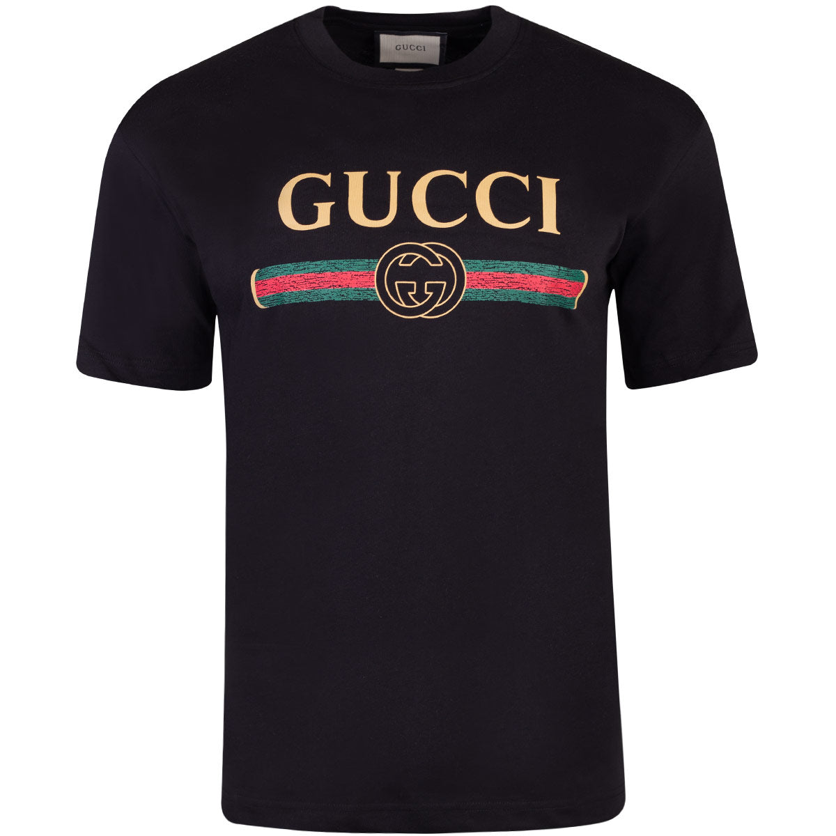 Koszulka męska t-shirt GUCCI 100% bawełna czarna