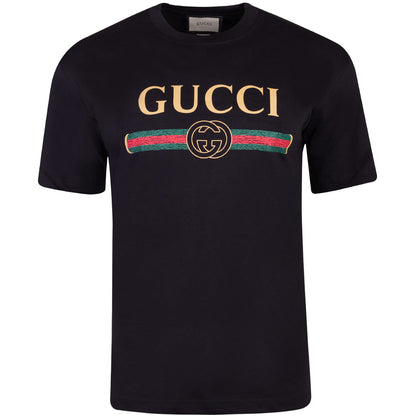Koszulka męska t-shirt GUCCI 100% bawełna czarna